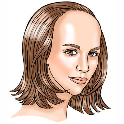 Défoncer les cheveux | Postiche avant | cheveux humains | Frontal RH