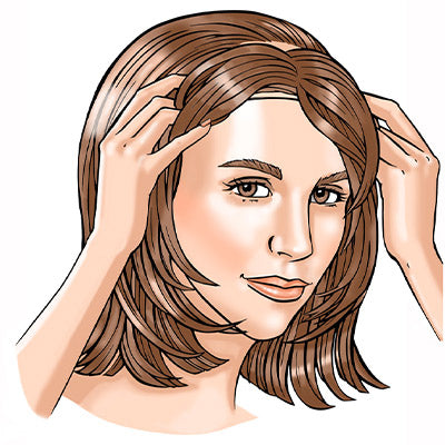 Défoncer les cheveux | Postiche avant | cheveux humains | Frontal RH