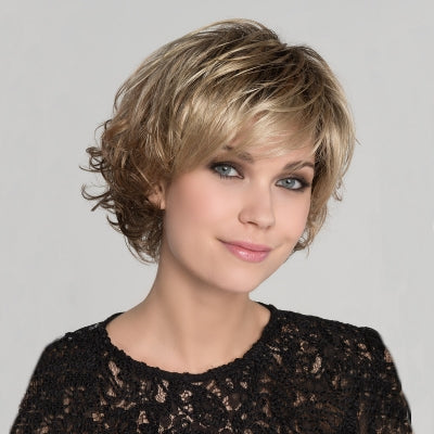 JIER Kurzhaarperücke Für Damen – Synthetische Locken, Blond, Hitzebeständig, Für Cosplay & Partys